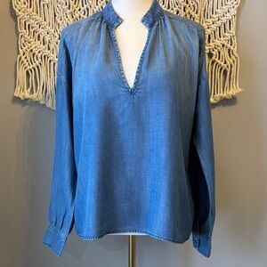 Cloth & Stone Indigo Blouse